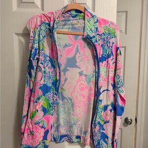 Lilly Pulitzer Pink and Blue Floral Jacket